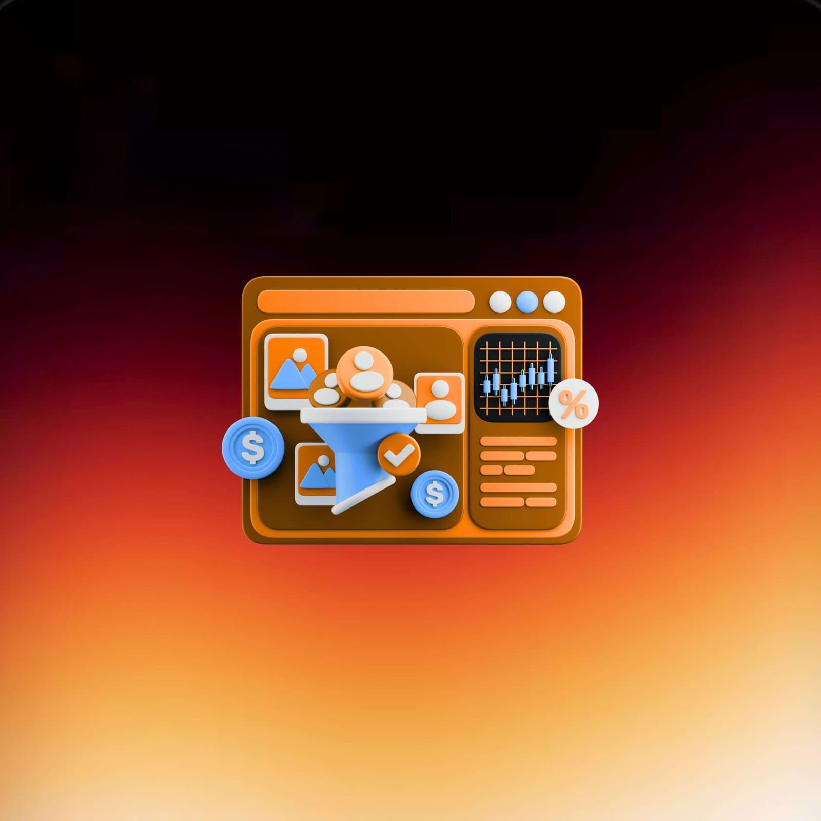 Conversion funnel analysis with growth metrics and customer journey insights